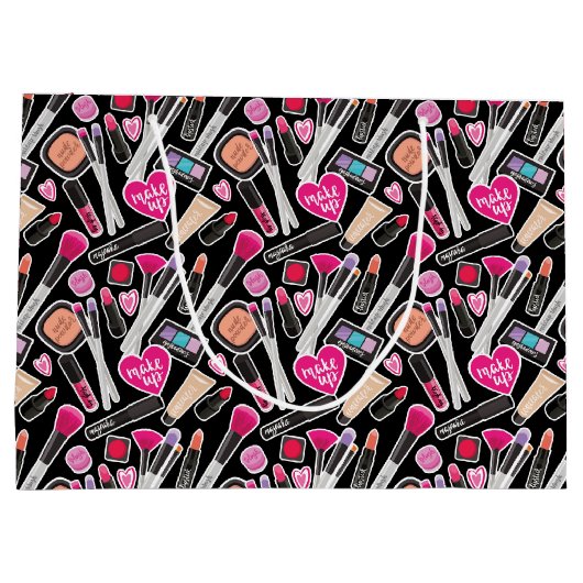 Neon Makeup Pattern Groot Cadeauzakje (Achterkant)