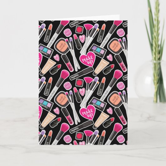 Neon Makeup Pattern Kaart (Voorkant)