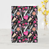 Neon Makeup Pattern Kaart (Gele Bloem)