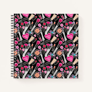 Neon Makeup Pattern Notitieboek