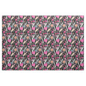 Neon Makeup Pattern Stof (Fat Quarter)