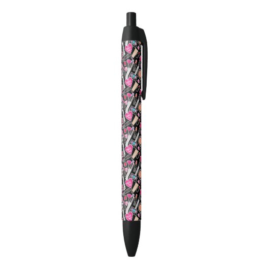 Neon Makeup Pattern Zwarte Inkt Pen (Achterkant (Verticaal))