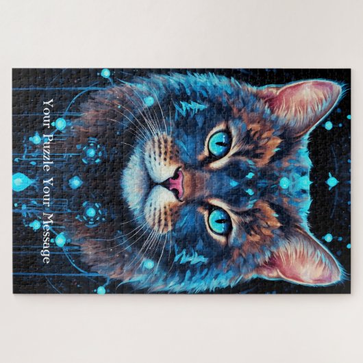 Neon Mandala Majesty Legpuzzel (Horizontaal)