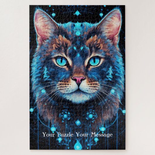 Neon Mandala Majesty Legpuzzel (Verticaal)