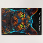 Neon Mandala Majesty Legpuzzel (Horizontaal)