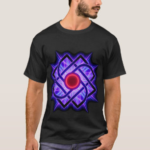 Neon Mandala T-shirt – Paarse Gloed