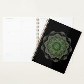 Neon Mandala Trippy Fractal Art Rosette Motif (Devant avec enveloppe)