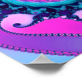 Neon Mandelbrot Fractal Poster (Hoek)