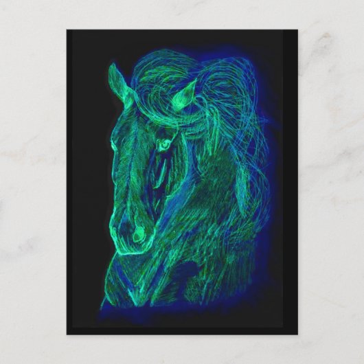 Neon Mane Briefkaarten (Voorkant)