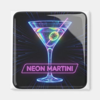 Neon Martini Glow Magneet