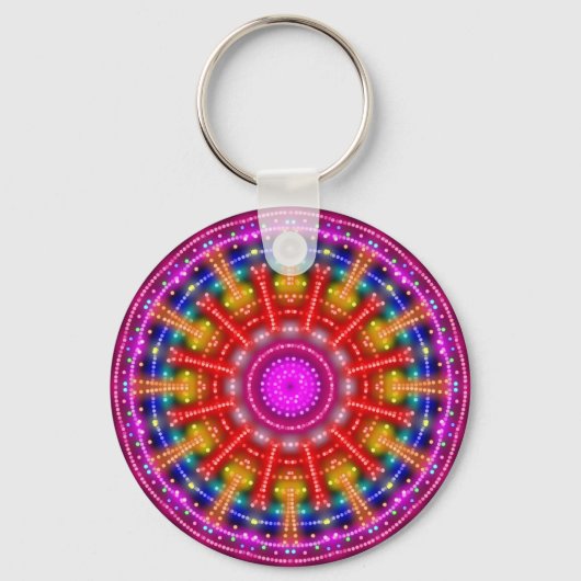 Neon Medallion Sleutelhanger (Voorkant)