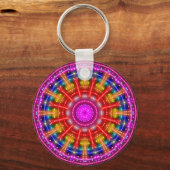 Neon Medallion Sleutelhanger (Voorkant)