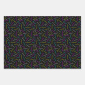 Neon Memphis Style Pattern Inpakpapier Vel (Voorkant 2)