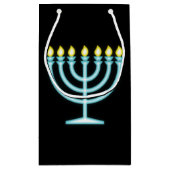 Neon Menorah Klein Cadeauzakje (Achterkant)