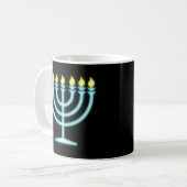 Neon Menorah Koffiemok (Voorkant links)