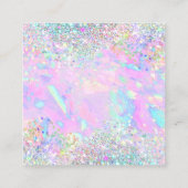 neon merci parties scintillant opal texture carte  (Dos)
