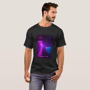 Neon Metro Cyberpunk T-shirt – Retro Synthwave Vap