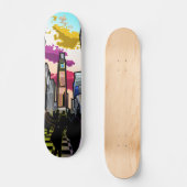 Neon Metropolis Skateboard (Voorkant)