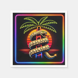 Neon Miami Nights Diamanten luxe Servet