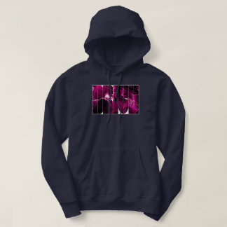 Neon Midnight Driver Magenta Noir Cinematic Portre Hoodie