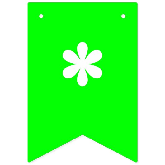 Neon Mix Effen Kleur | Op Maat Vlaggetjes (Eerste vlag)