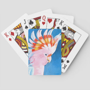 Neon Mohawk - Roze Cockato Pokerkaarten