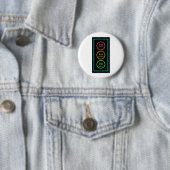 Neon Moody Stoplight Ronde Button 5,7 Cm (In situ)