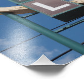  Neon Motel Sign - Pueblo Colorado Foto Afdruk (Hoek)