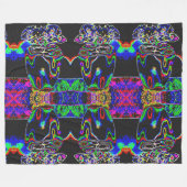 Neon moth fleece deken (Voorkant (Horizontaal))