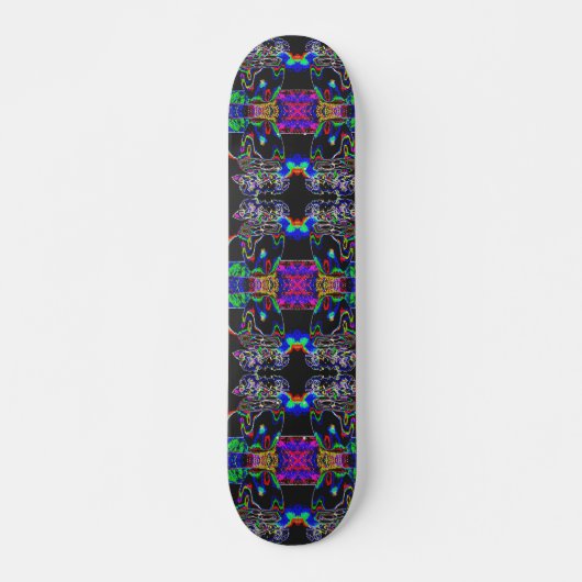 Neon moth skateboard (Voorkant)