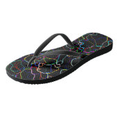 Neon Multicolor Lines Teenslippers (Schuin)