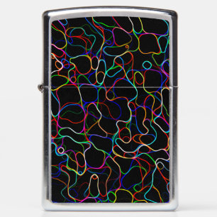 Neon Multicolored het Patroon van de Lijn van de K