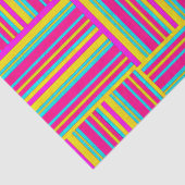 Neon Multicolored Weaved Squares Tissuepapier (Detail)