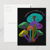 Neon Mushrooms Freedom est une carte postale de l' (Devant / Derrière)