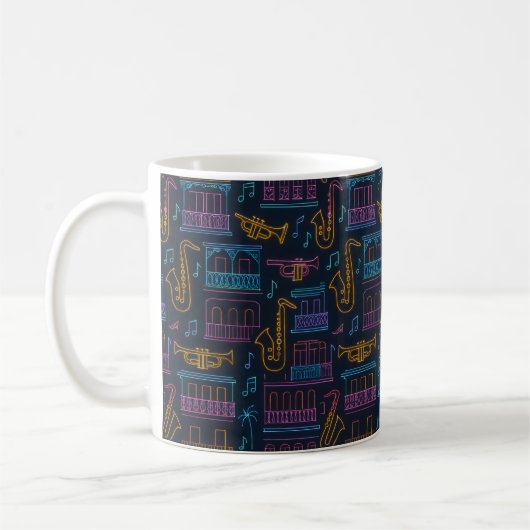 Neon Music & Architecture Mug (Gauche)