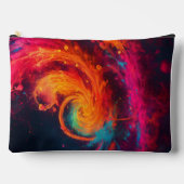 Neon Mystical Swirls Print Canvas tas (Voorkant)