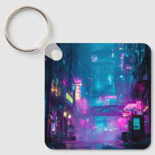 Neon Na Middernacht Sleutelhanger