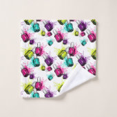Neon Nail Pools patroonpatroon Bad Handdoek (Wasdoekje)