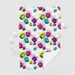 Neon Nail Pools patroonpatroon Golfhanddoek
