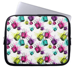 Neon Nail Pools patroonpatroon Laptop Sleeve