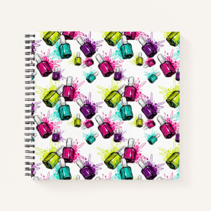 Neon Nail Pools patroonpatroon Notitieboek