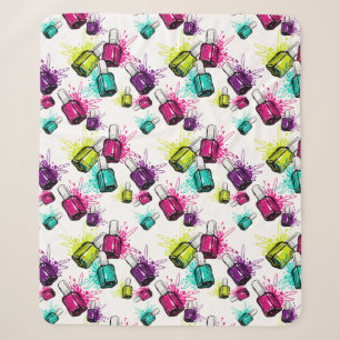 Neon Nail Pools patroonpatroon Sherpa Deken