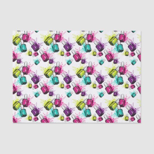 Neon Nail Pools patroonpatroon Tissuepapier (Voorkant)