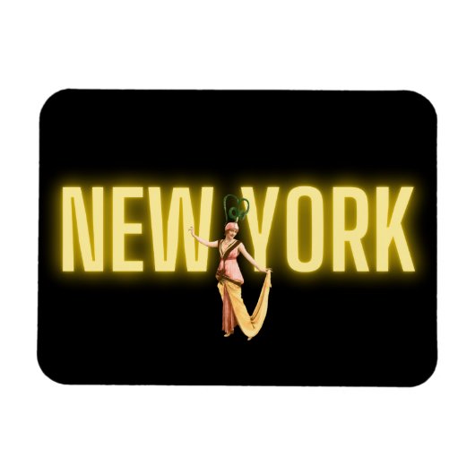 Neon New York & Magnet de beauté Vintage (Horizontal)