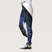 Neon Nexus: verweven techno-organische structuur Leggings (Links)