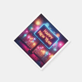 Neon Nieuwjaar Billboard Servet (Hoek)