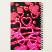 "Neon Night Party" - Harten en liefde Planner (Achterkant)