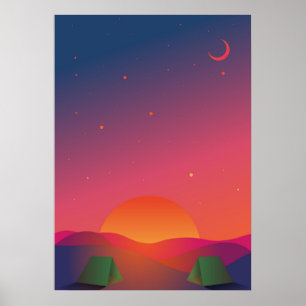 Neon Night Sky Neon Artiest Neon Led Tekenen Neon  Poster