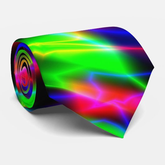 Neon Night Stropdas (Opgerold)