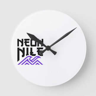 NEON NILE Wave Logo Wandklok Ronde Klok